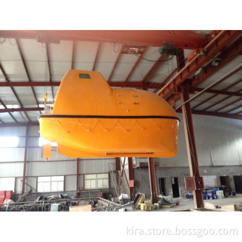 ABS BV approval totally enclosed fire resistant lifeboat with davit